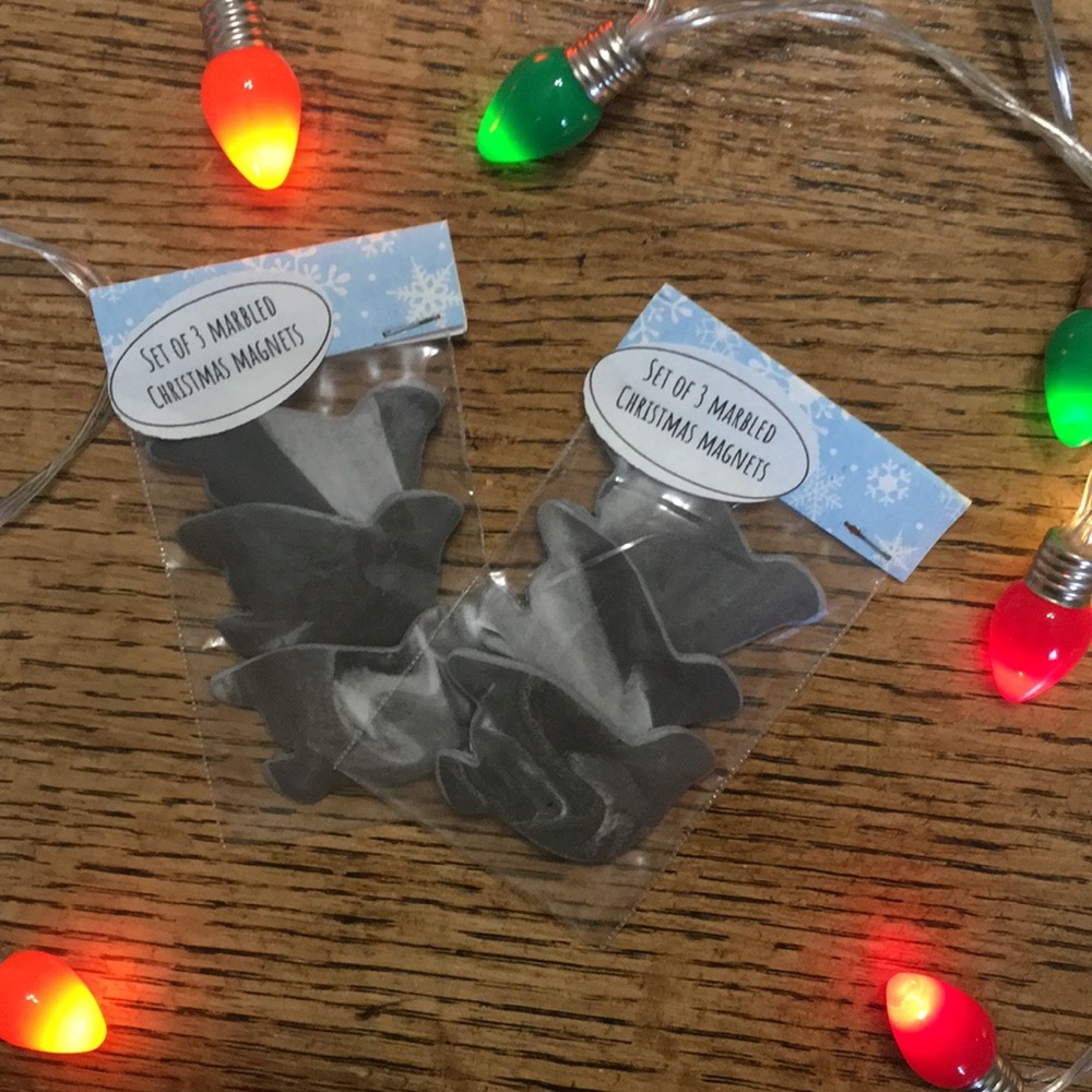 Handmade dove magnets